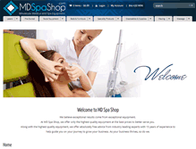 Tablet Screenshot of mdspashop.com
